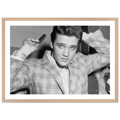 Elvis Presley Black and White Wall Art - The Trendy Art