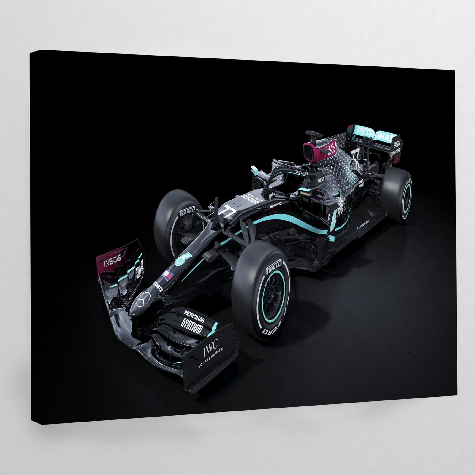 F1 Black Car Wall Art - The Trendy Art