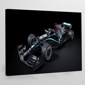F1 Black Car Wall Art - The Trendy Art