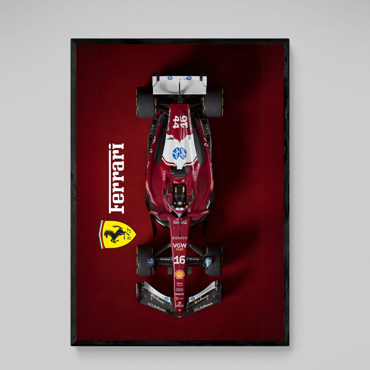 F1 Ferrari Canvas Art - The Trendy Art
