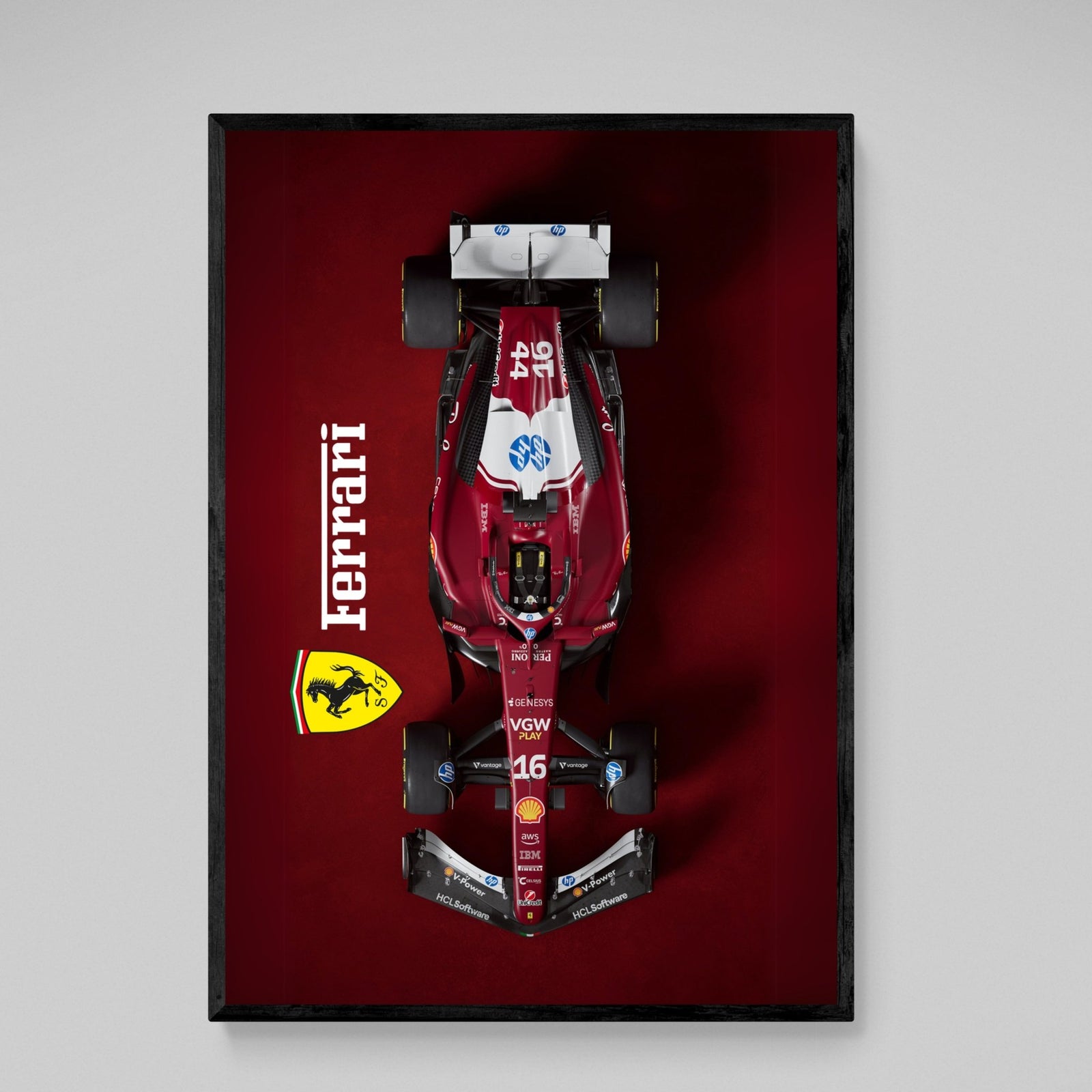 F1 Ferrari Canvas Art - The Trendy Art