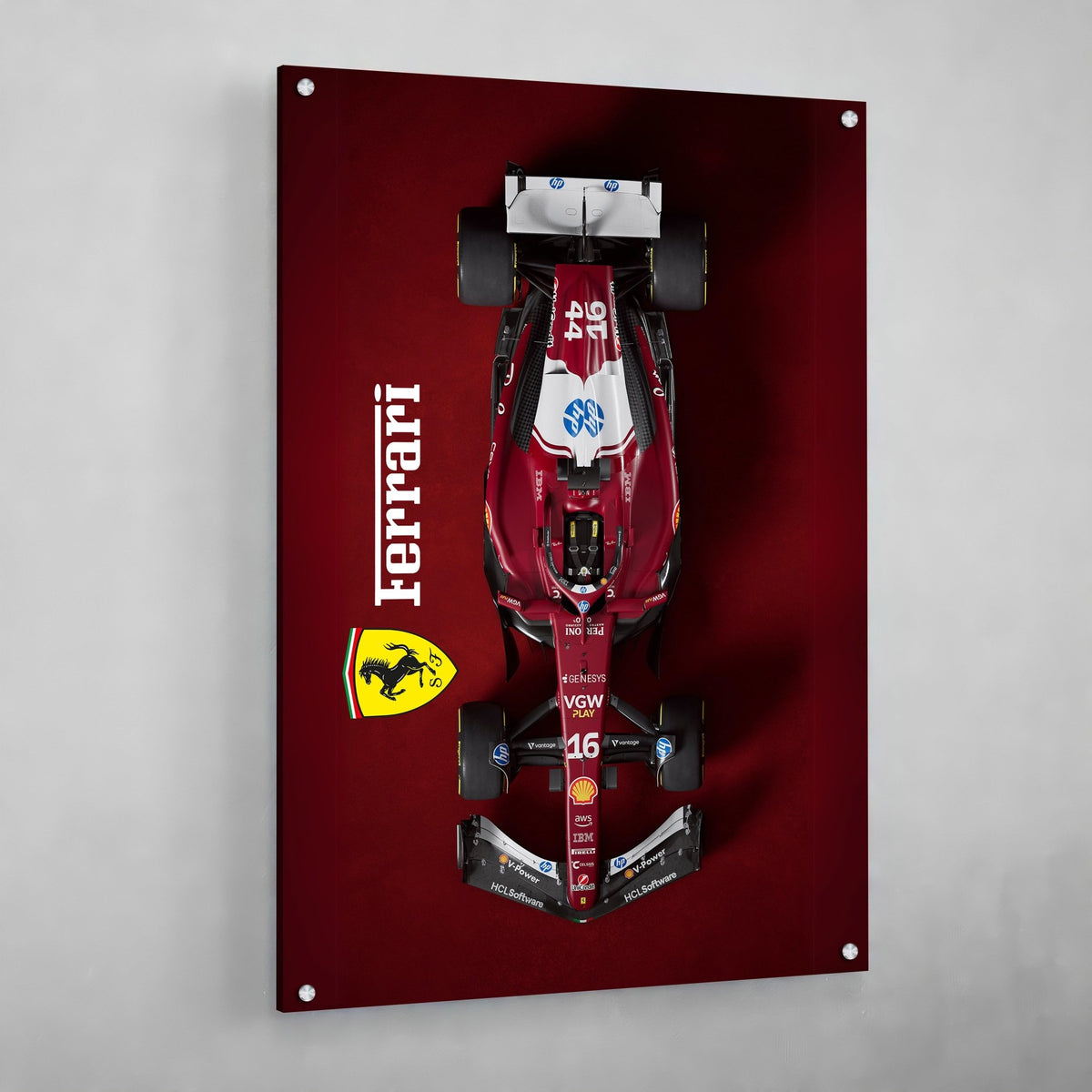 F1 Ferrari Canvas Art - The Trendy Art