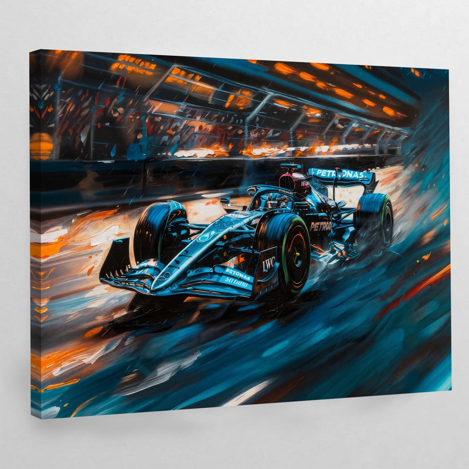 F1 Mercedes Canvas Wall Art - The Trendy Art