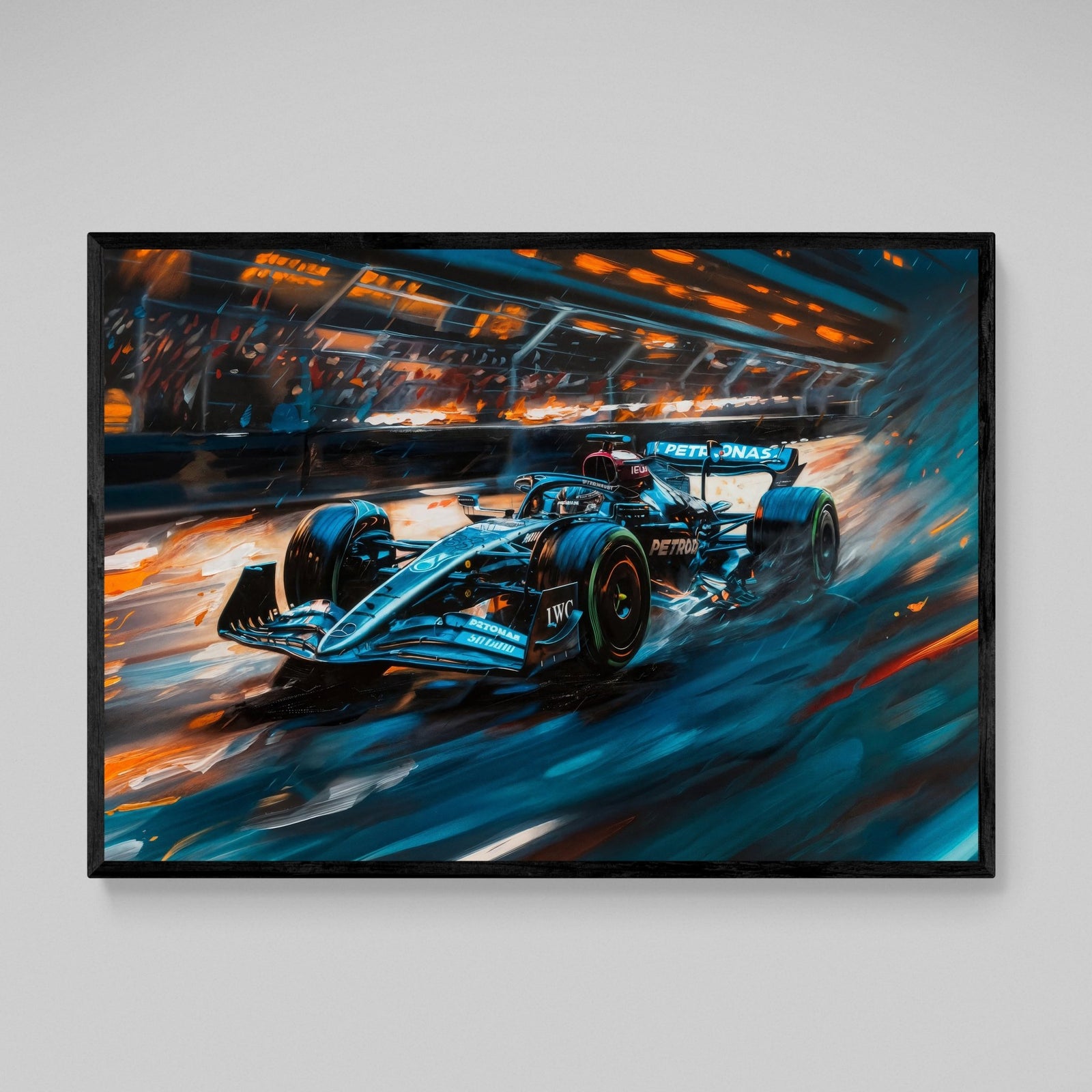 F1 Mercedes Canvas Wall Art - The Trendy Art