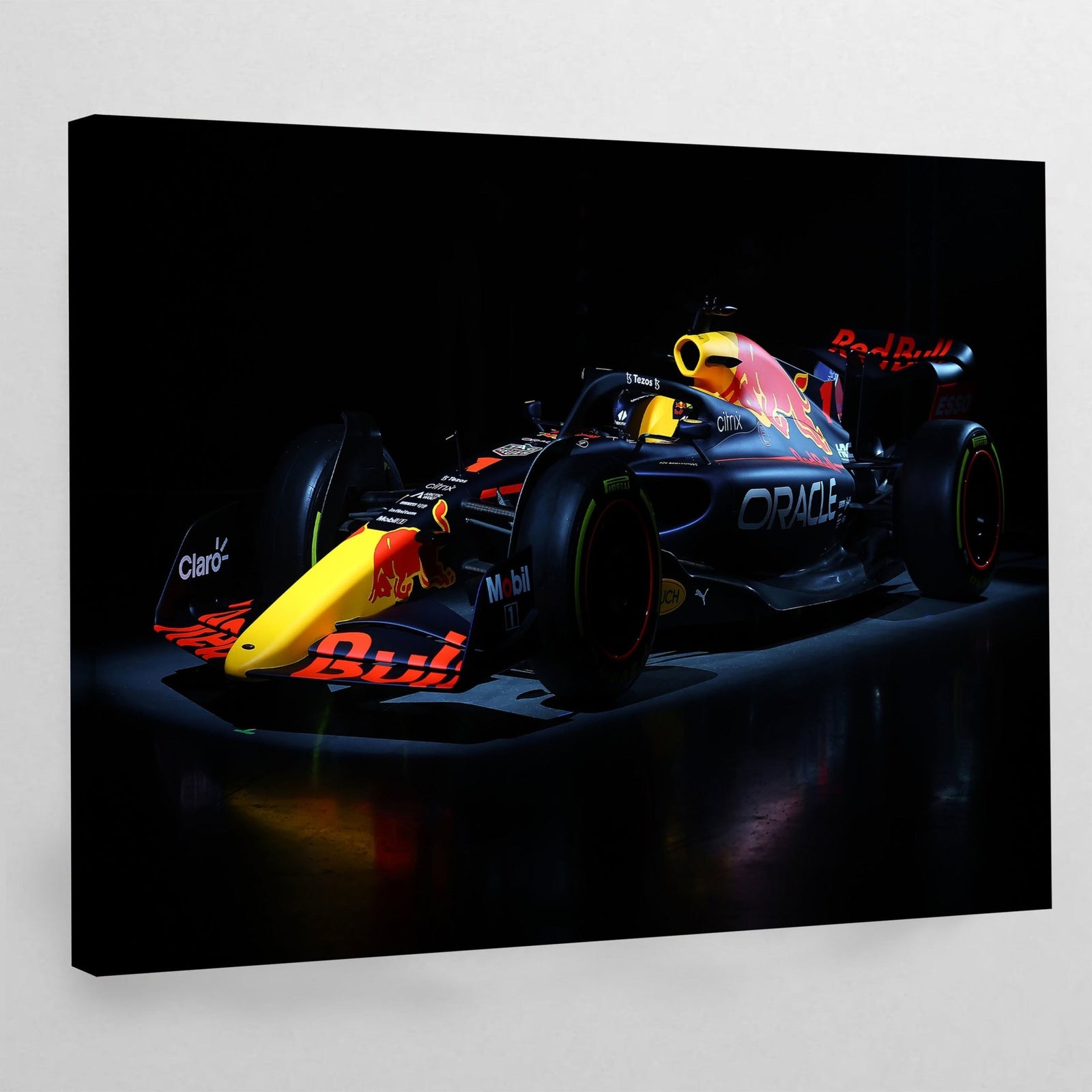F1 Navy Blue Car Wall Art - The Trendy Art