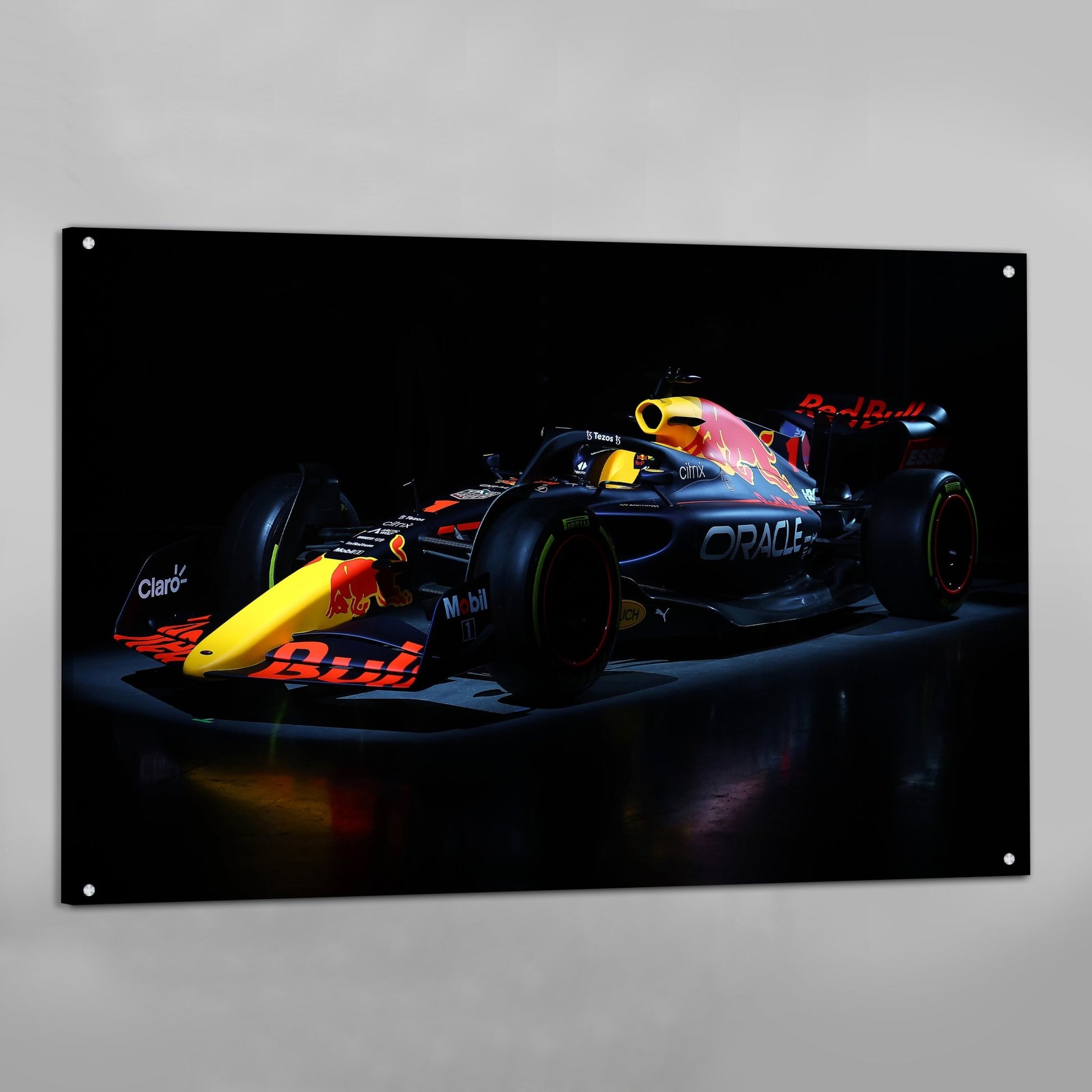 F1 Navy Blue Car Wall Art - The Trendy Art