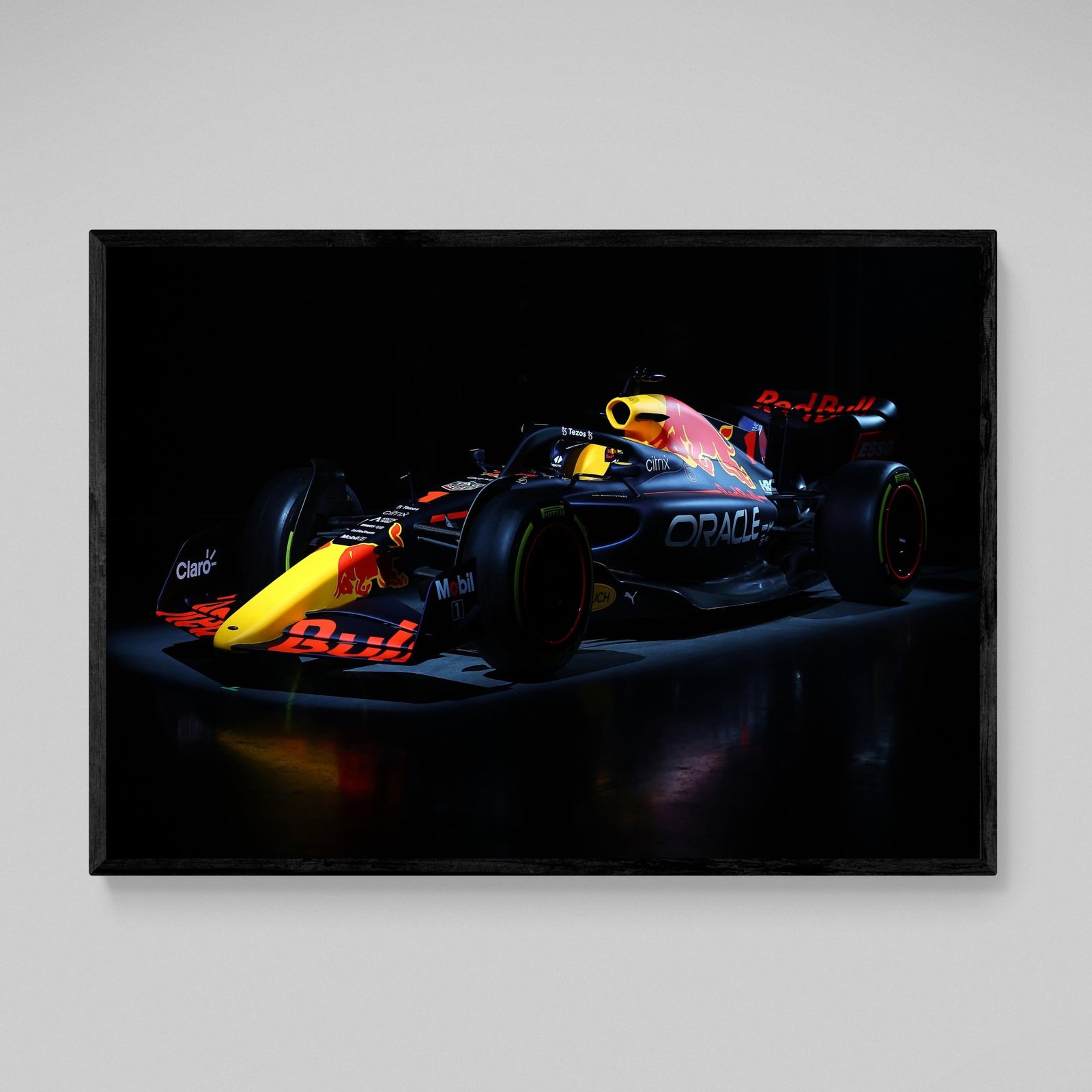 F1 Navy Blue Car Wall Art - The Trendy Art