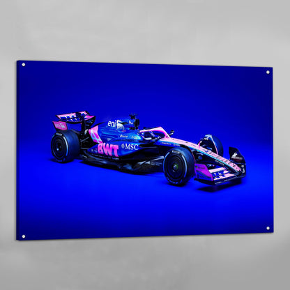F1 Pink Car Wall Art - The Trendy Art