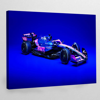 F1 Pink Car Wall Art - The Trendy Art