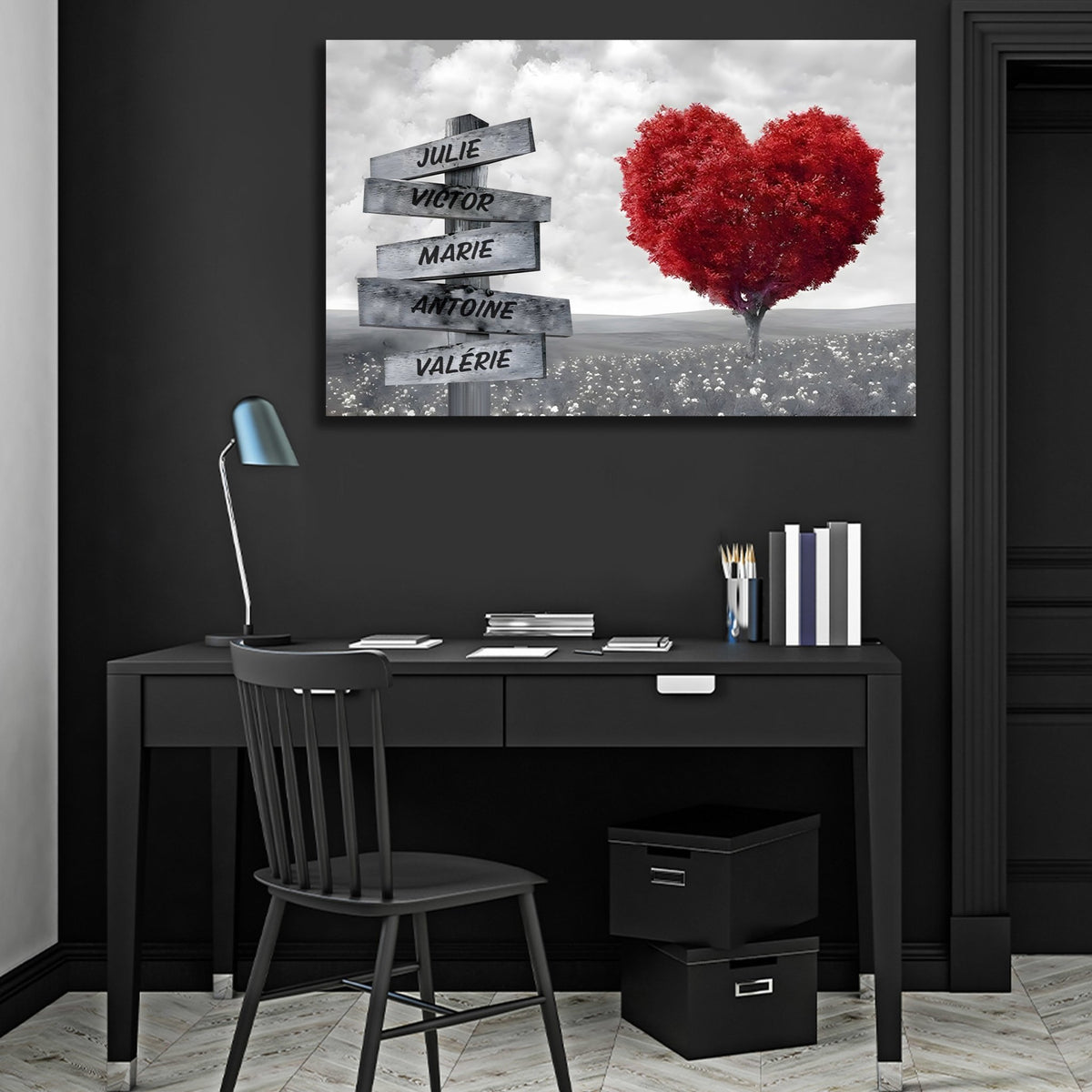 Family Name Wall Art - The Trendy Art