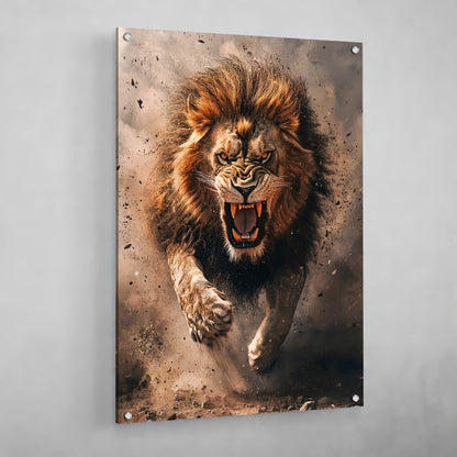 Fierce Lion Wall Art - The Trendy Art