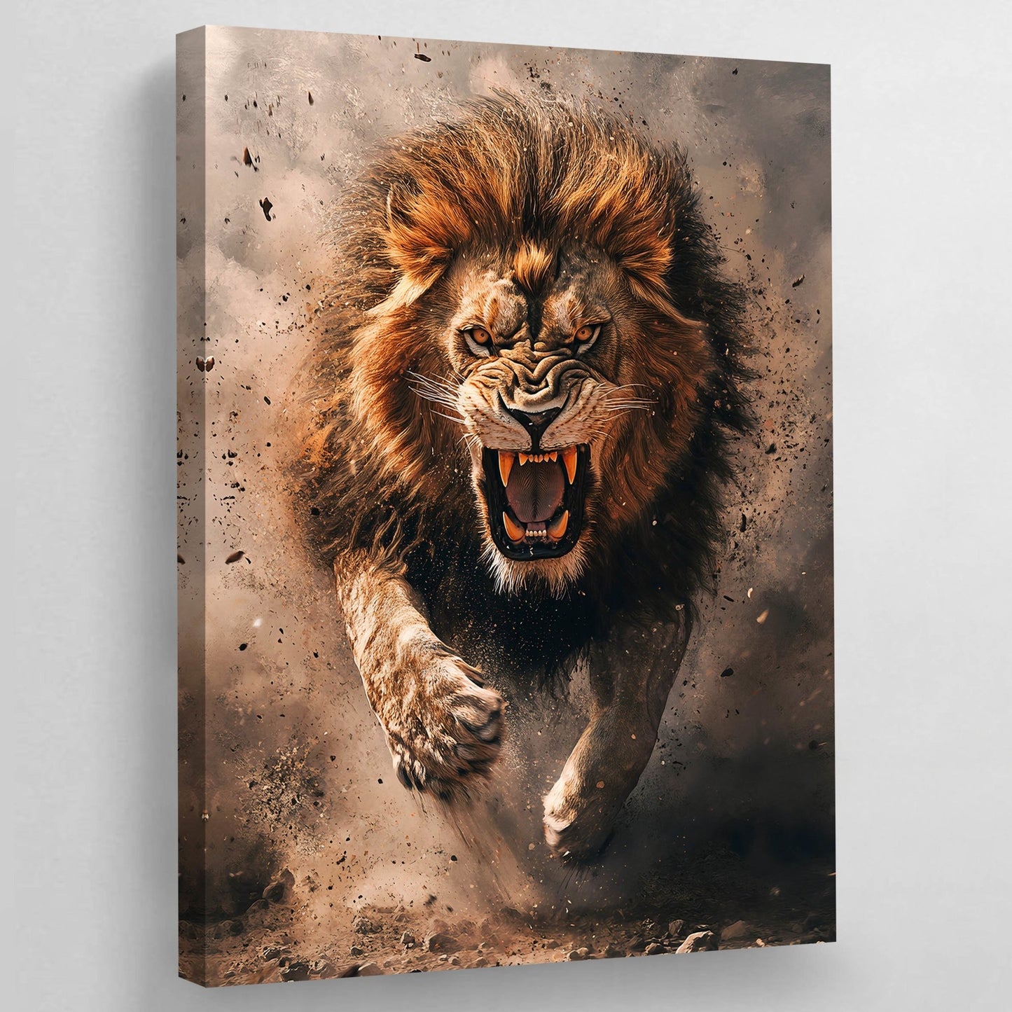 Fierce Lion Wall Art - The Trendy Art
