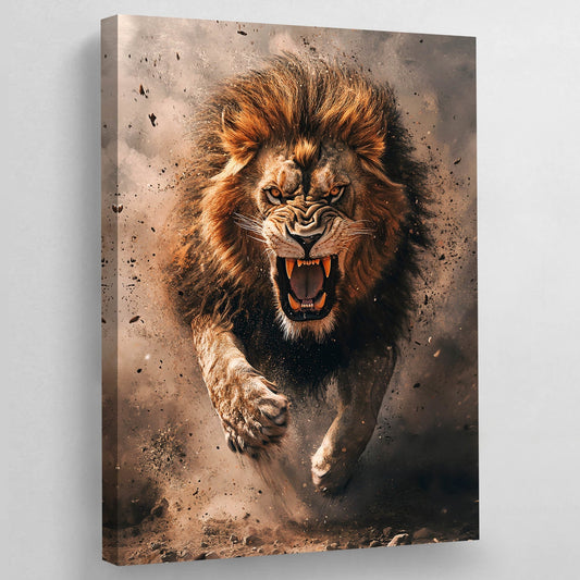 Fierce Lion Wall Art - The Trendy Art