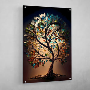 Framed Tree Of Life Canvas Wall Art - The Trendy Art