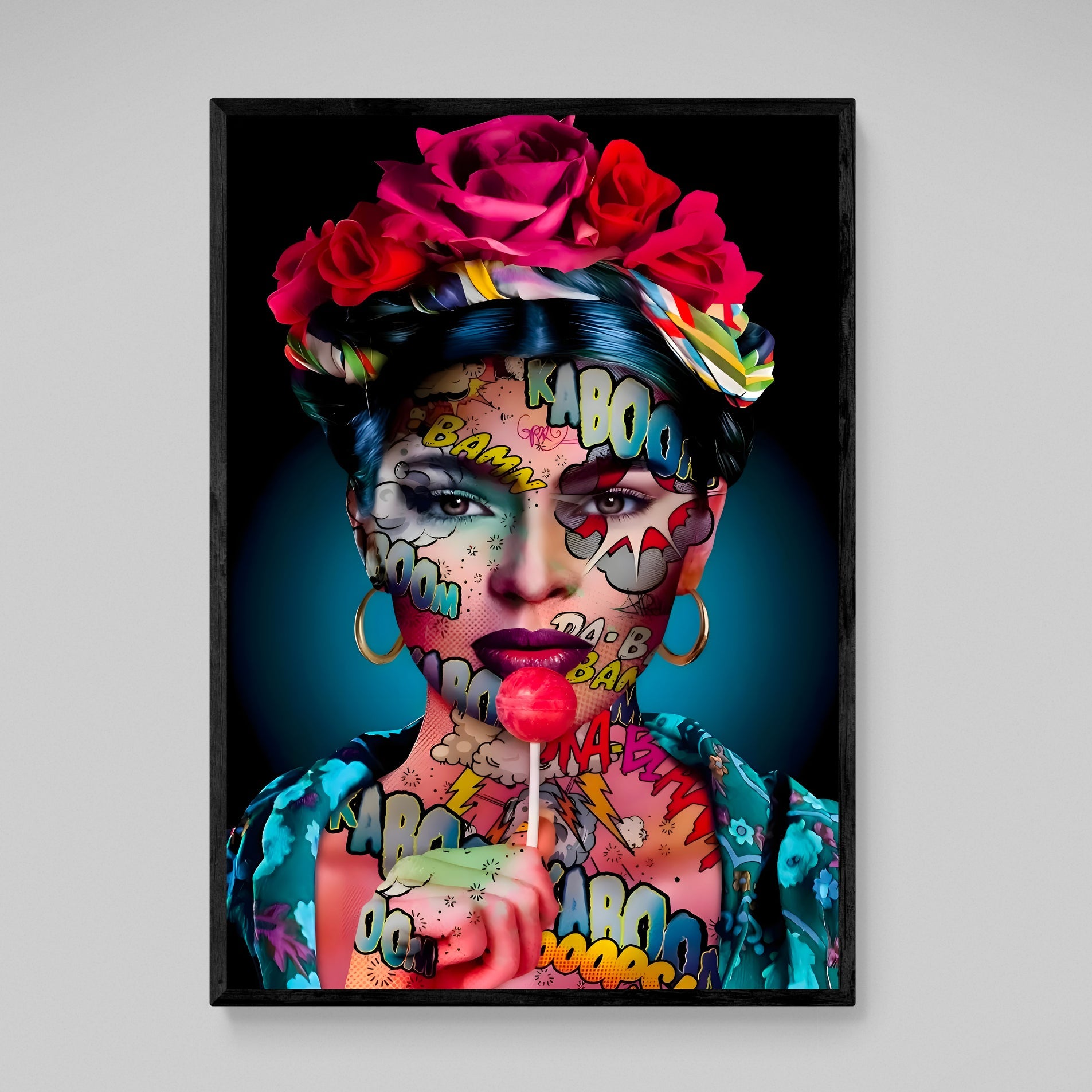 Frida Kahlo Pop Art Wall Art - The Trendy Art