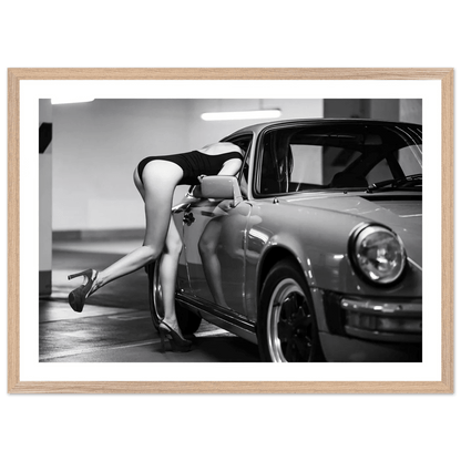 Glamour Porsche Black and White Wall Art - The Trendy Art