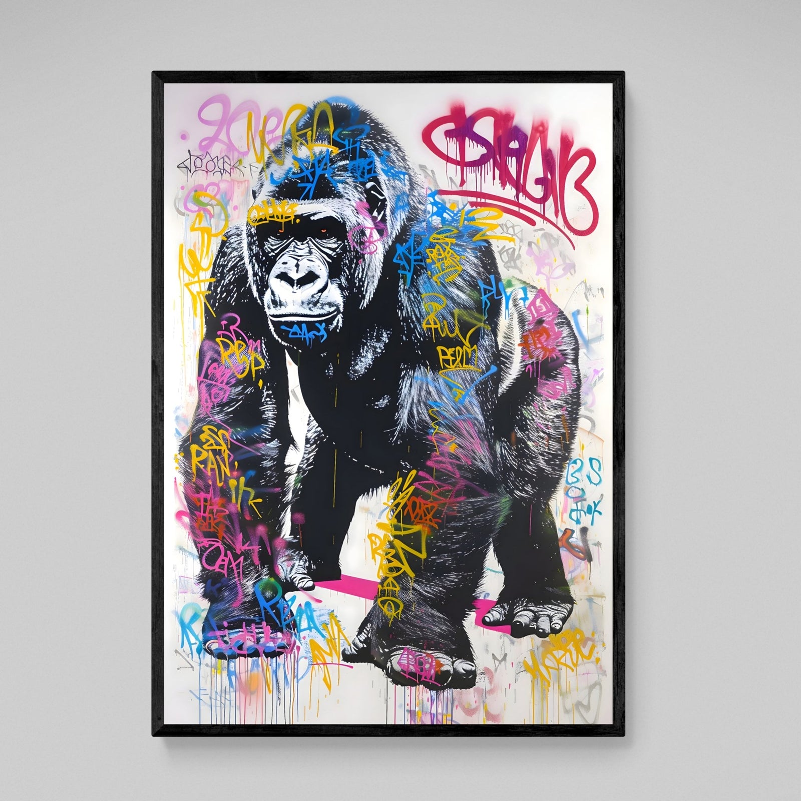 Gorilla Canvas Wall Art - The Trendy Art