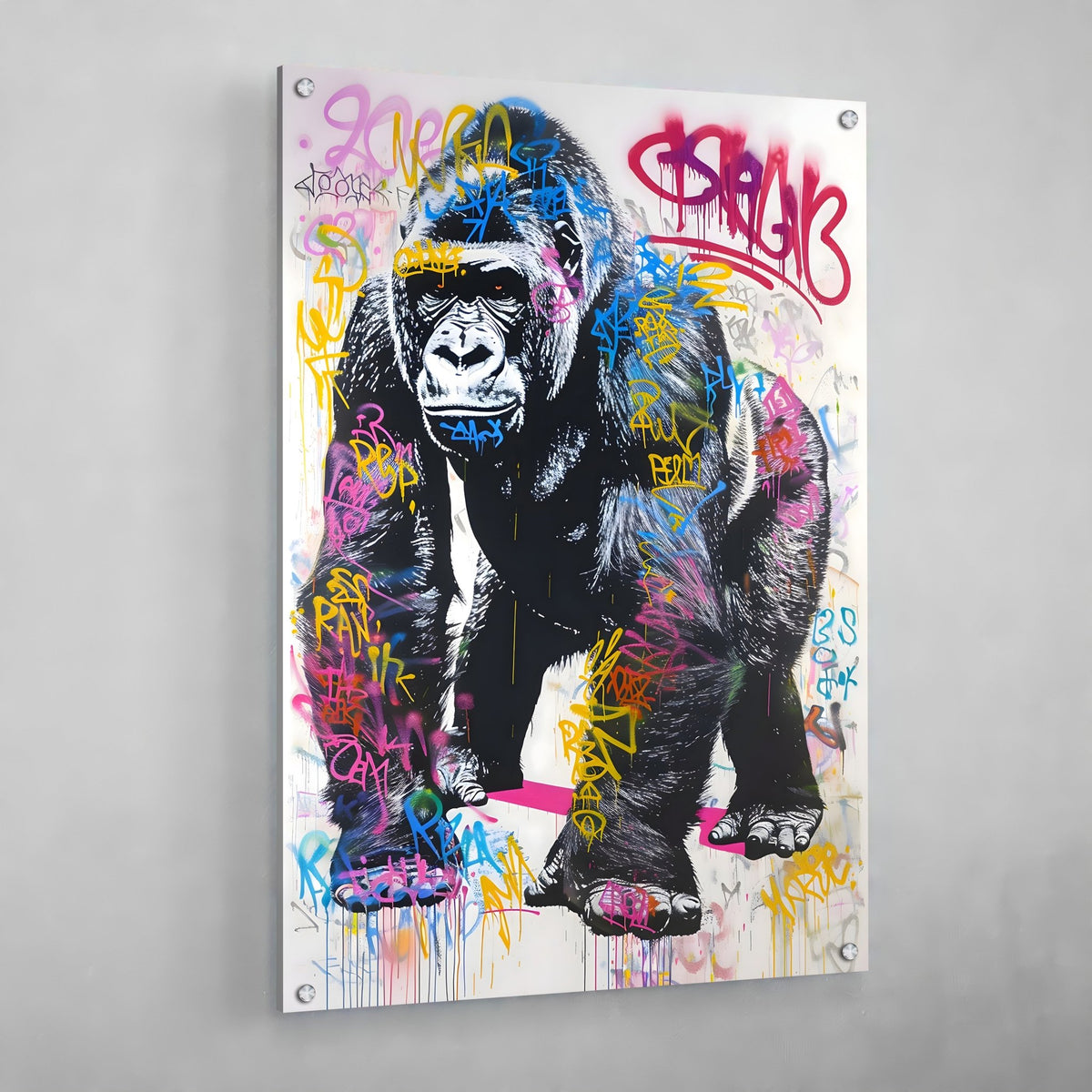 Gorilla Canvas Wall Art - The Trendy Art
