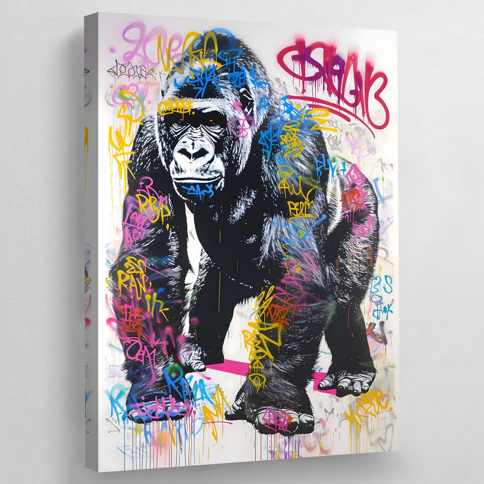 Gorilla Canvas Wall Art - The Trendy Art