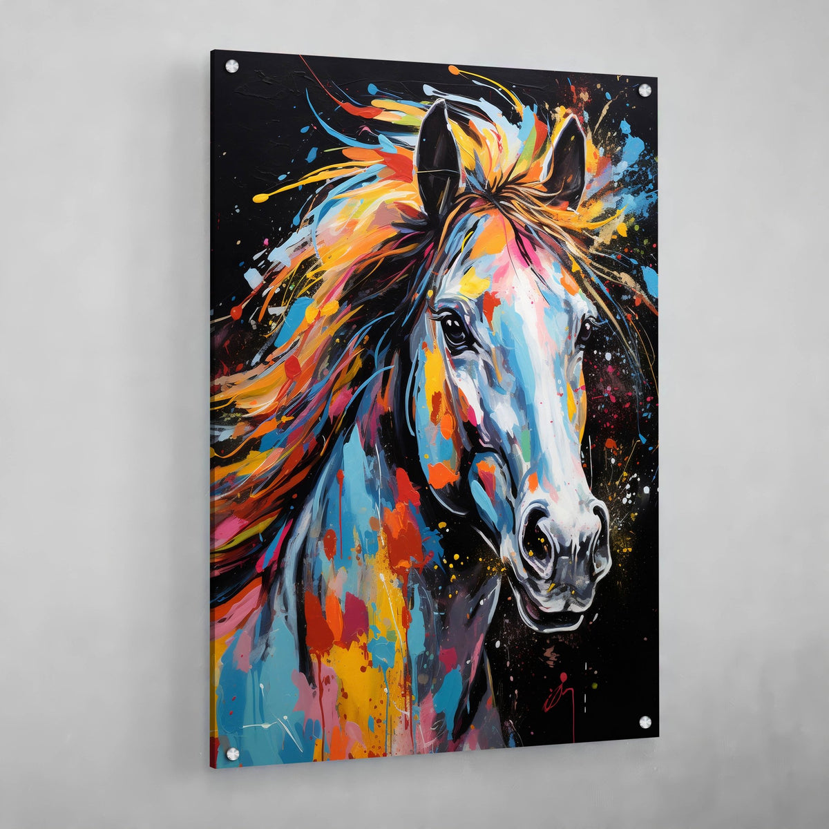 Graffiti Horse Canvas - The Trendy Art