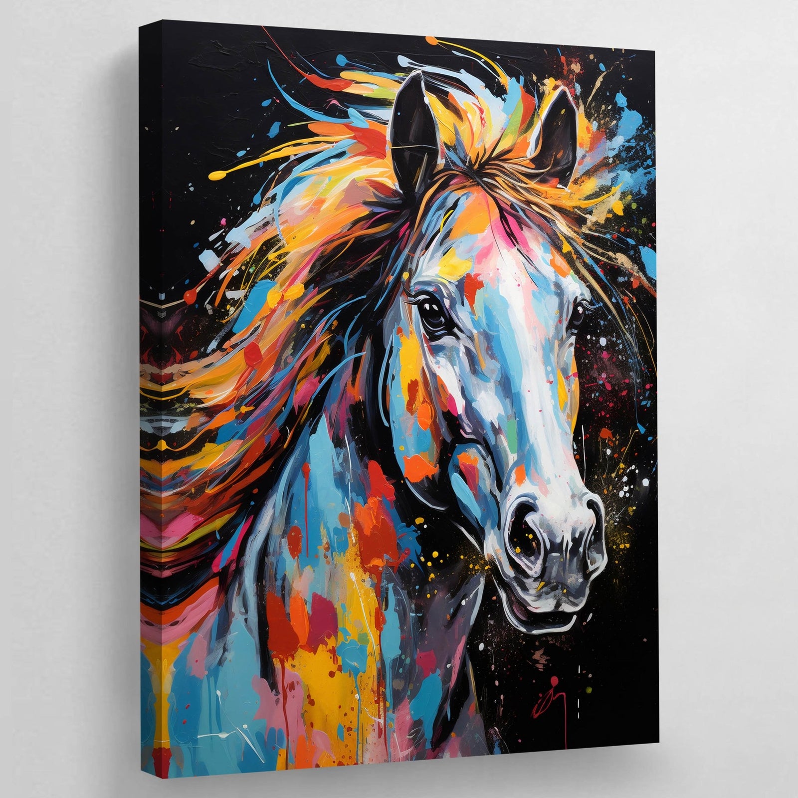 Graffiti Horse Canvas - The Trendy Art