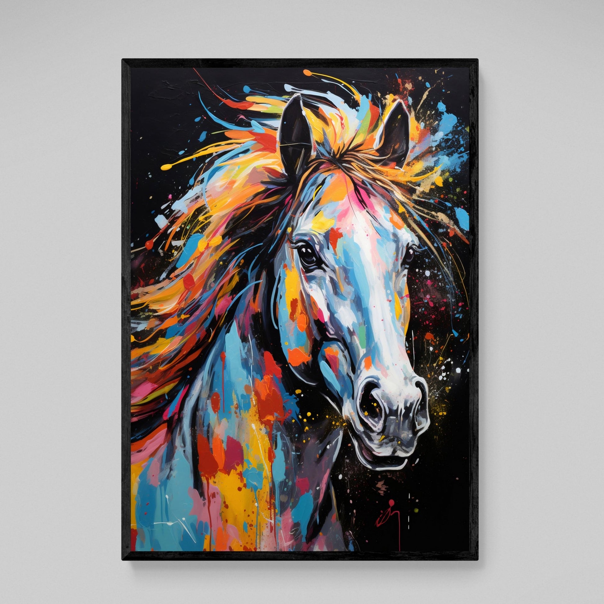 Graffiti Horse Canvas - The Trendy Art