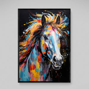 Graffiti Horse Canvas - The Trendy Art
