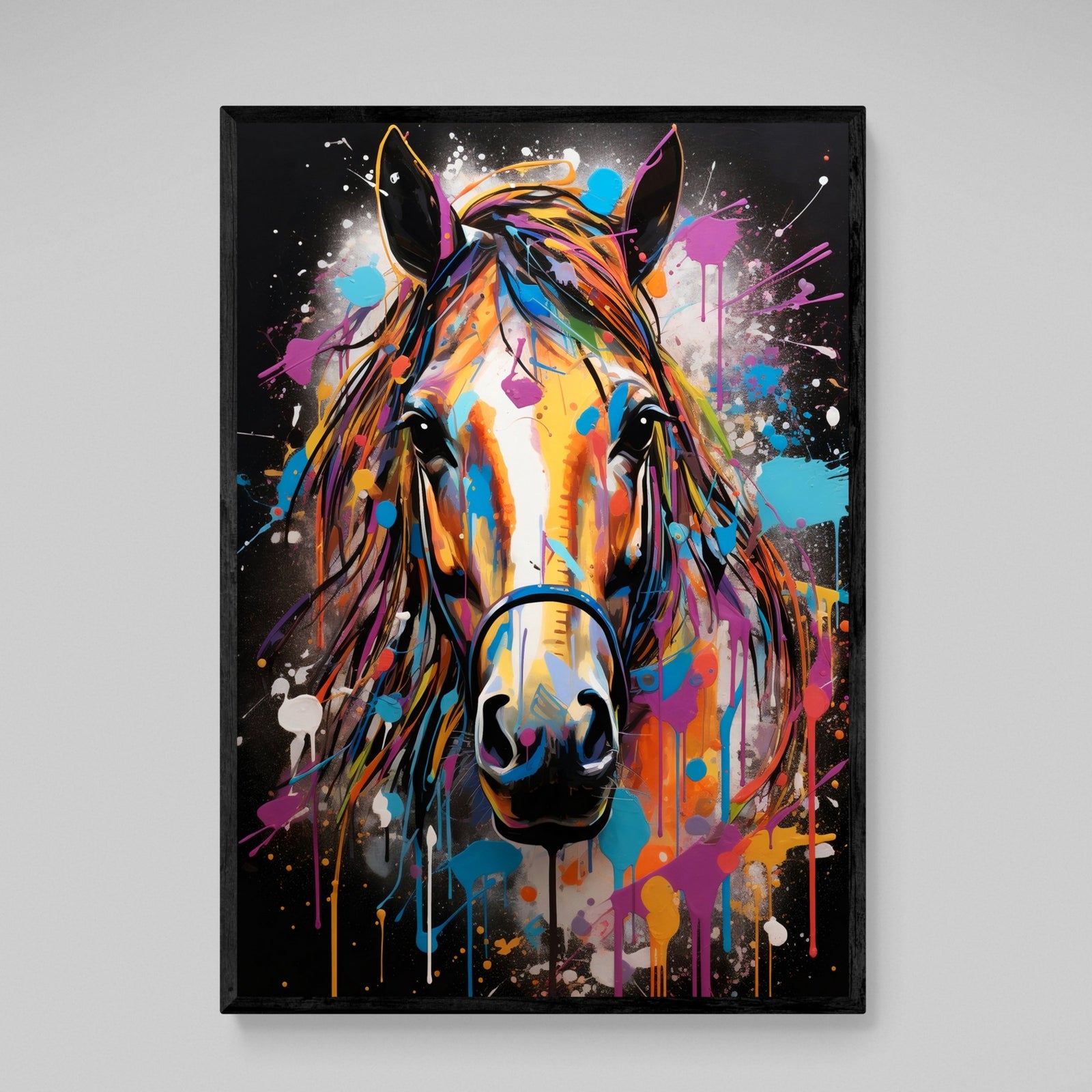Graffiti Horse Canvas Wall Art - The Trendy Art