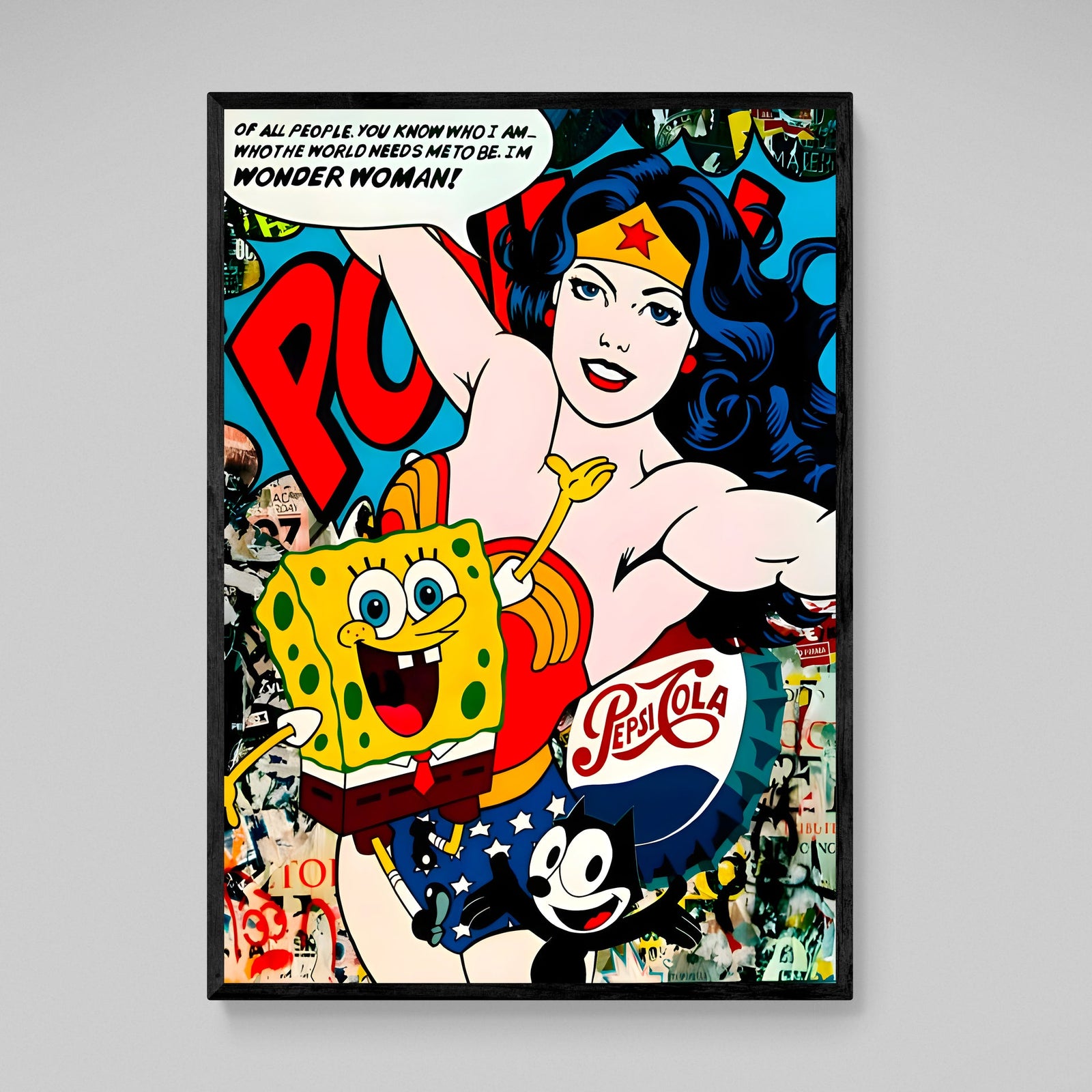 Graffiti Pop Culture Wall Art - The Trendy Art