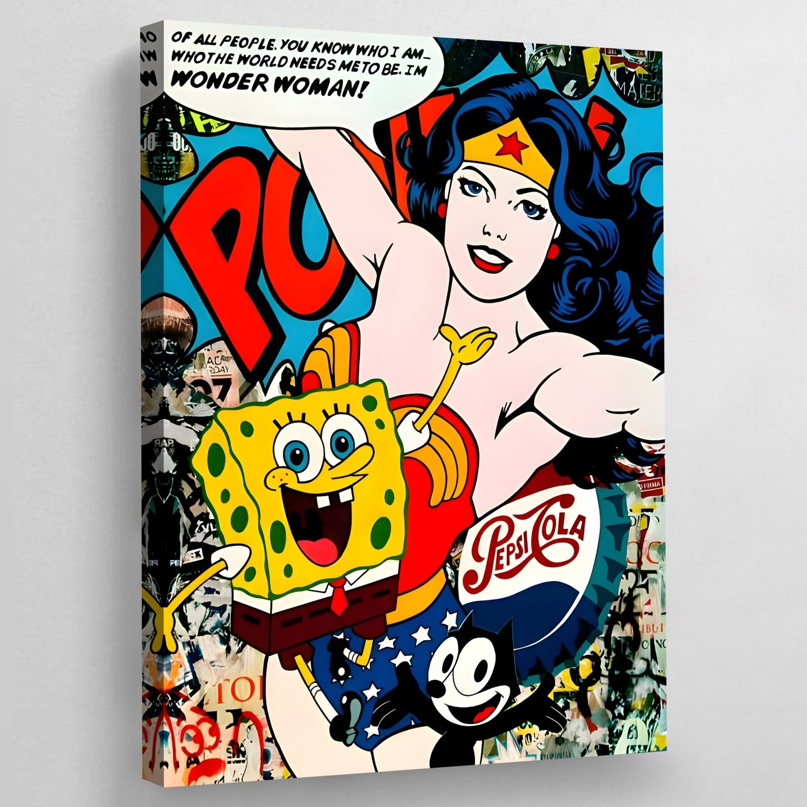 Graffiti Pop Culture Wall Art - The Trendy Art