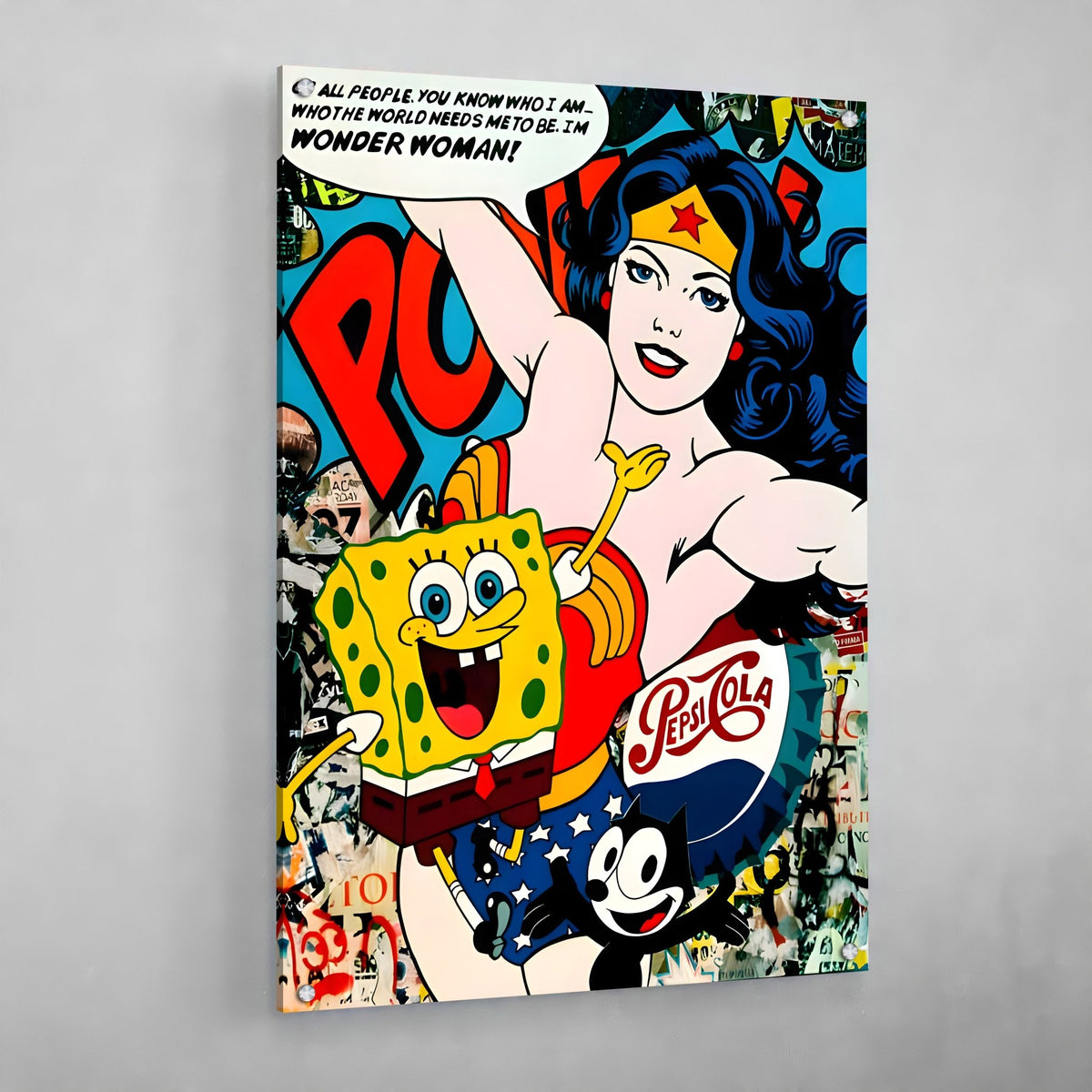 Graffiti Pop Culture Wall Art - The Trendy Art