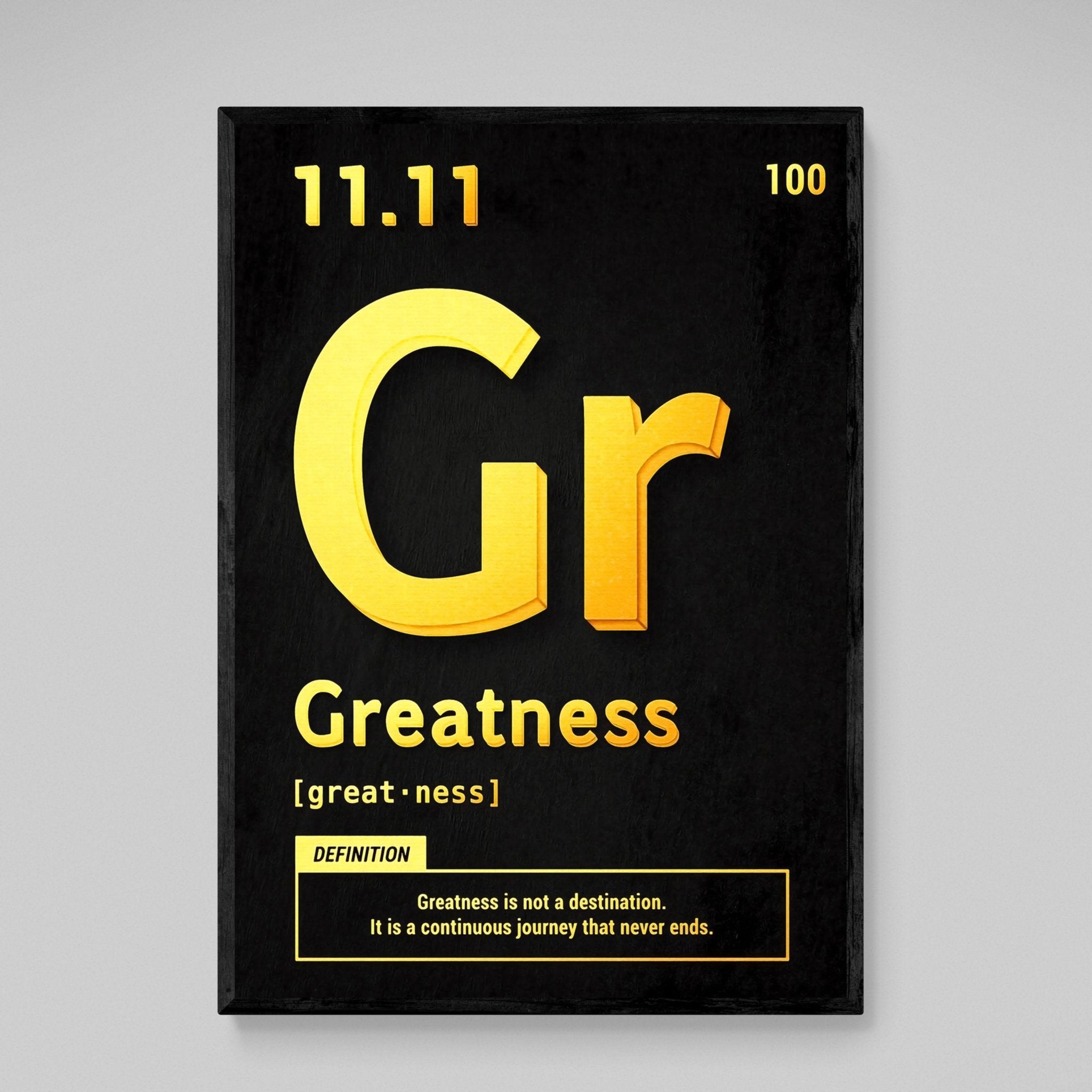 Greatness Motivational Wall Art | The Trendy Art