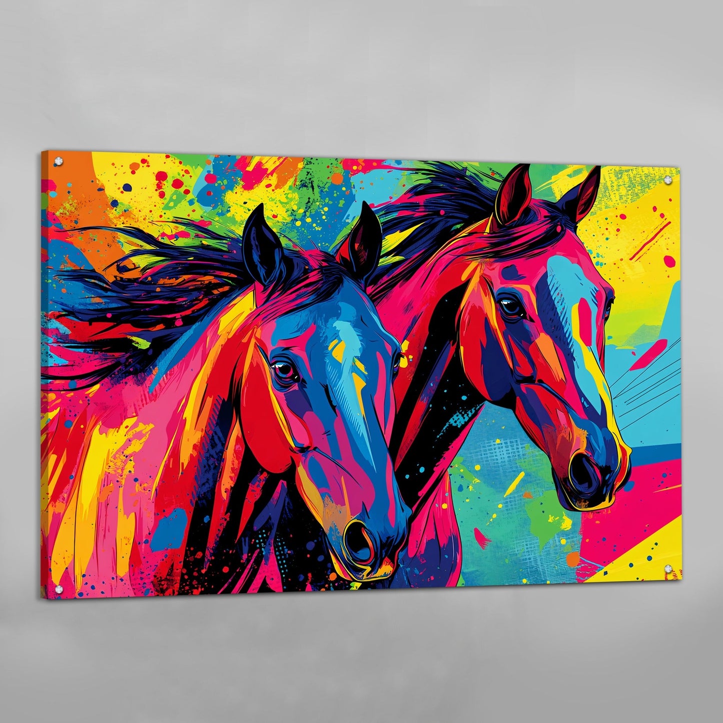 Horse Pop Art Canvas - The Trendy Art
