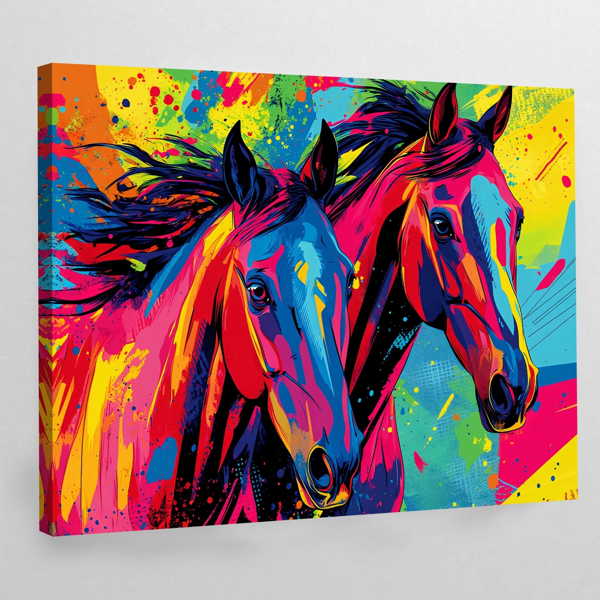 Horse Pop Art Canvas - The Trendy Art