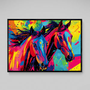 Horse Pop Art Canvas - The Trendy Art