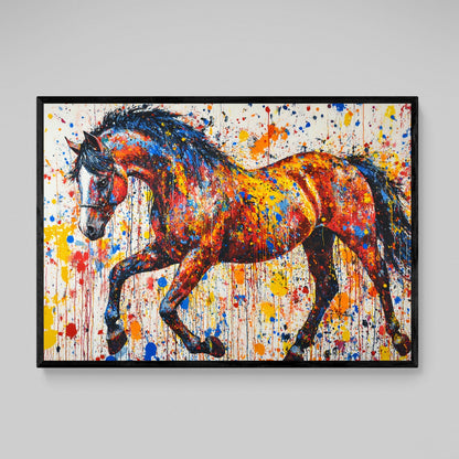Horse Street Art Canvas - The Trendy Art