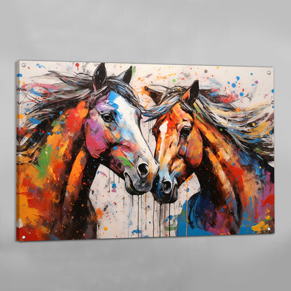 Horses Canvas Wall Art - The Trendy Art
