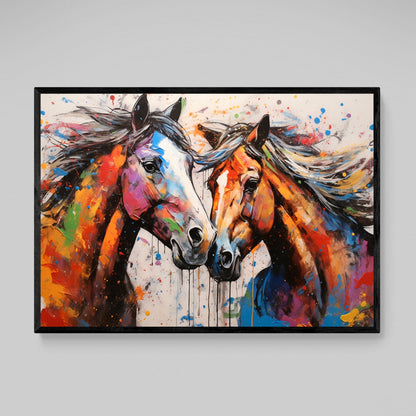 Horses Canvas Wall Art - The Trendy Art