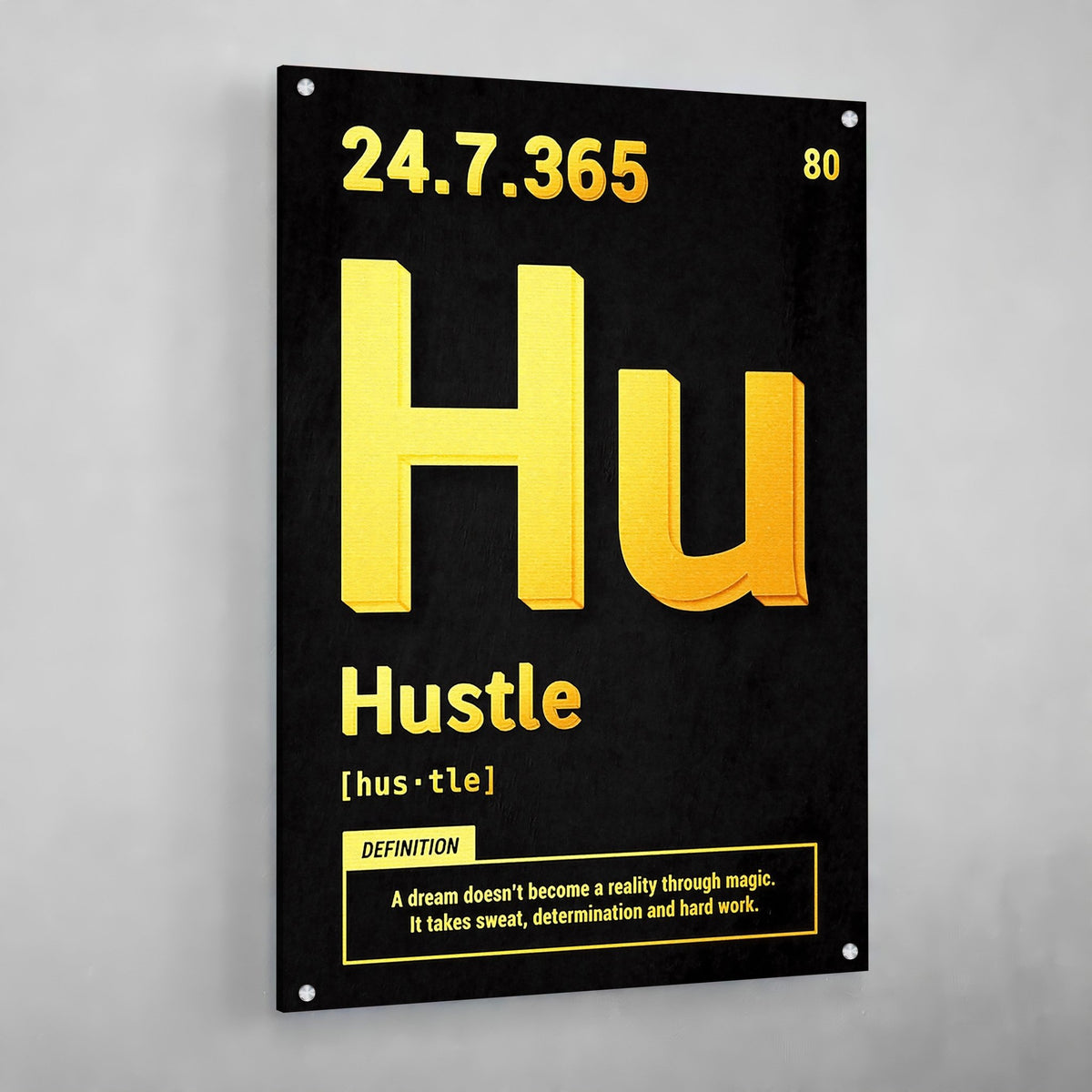 Hustle Motivational Wall Art - The Trendy Art