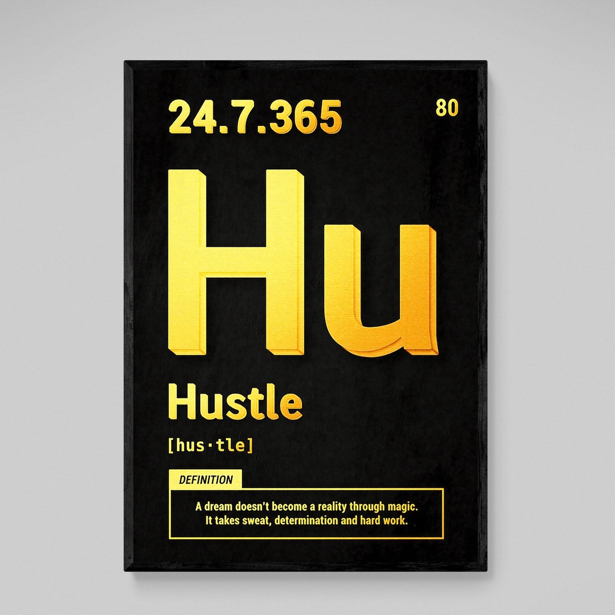 Hustle Motivational Wall Art - The Trendy Art