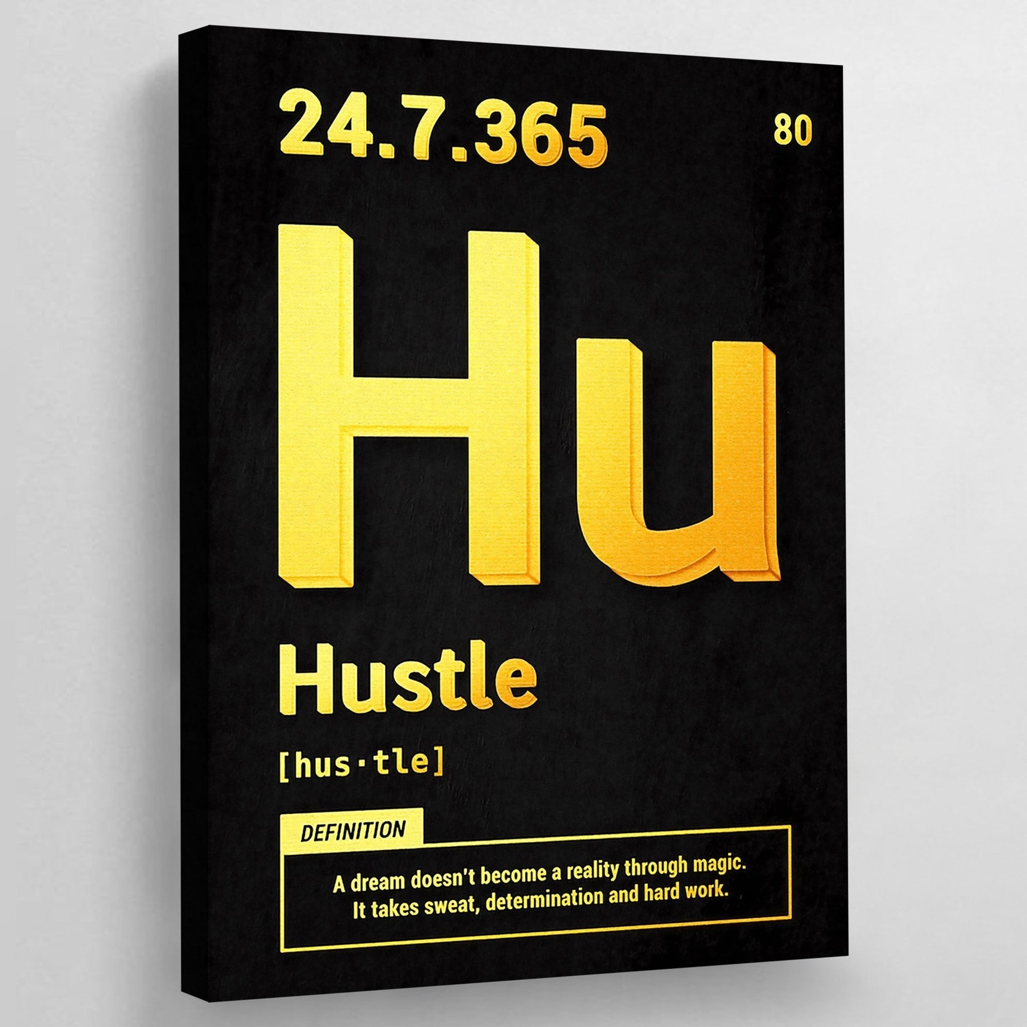 Hustle Motivational Wall Art - The Trendy Art