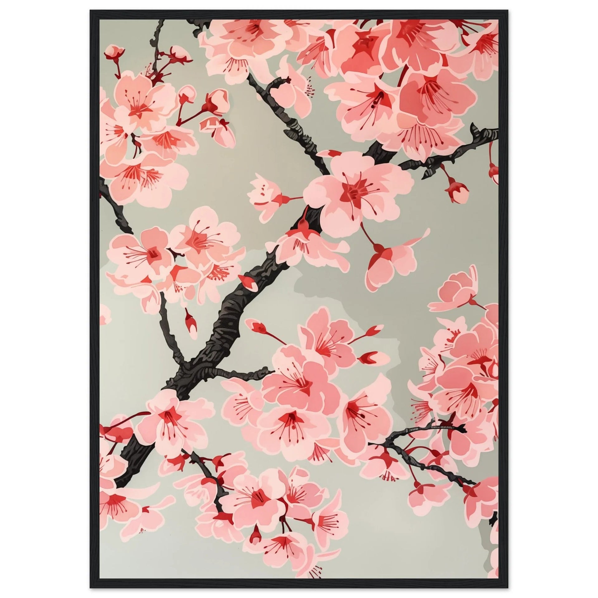 Japanese Cherry Blossom Wall Art | The Trendy Art