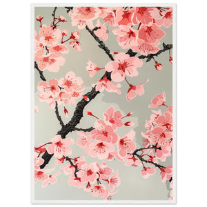 Japanese Cherry Blossom Wall Art - The Trendy Art