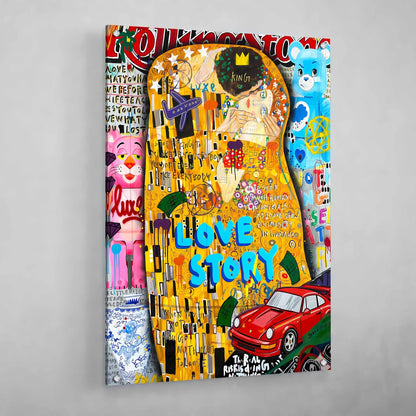 Klimt Graffiti Wall Art - The Trendy Art