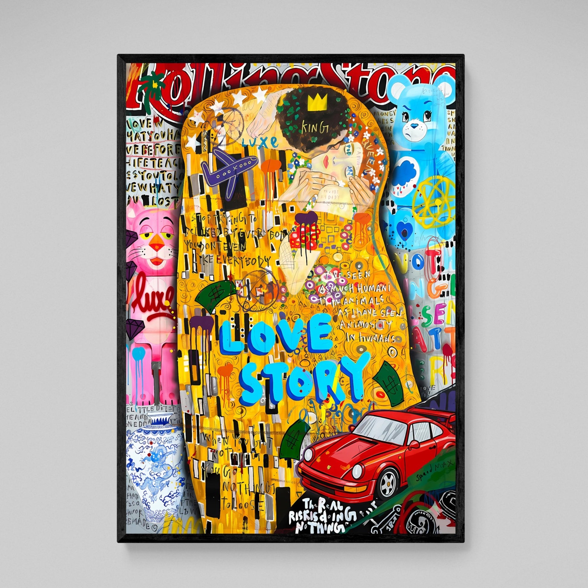 Klimt Graffiti Wall Art - The Trendy Art