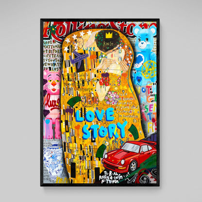 Klimt Graffiti Wall Art - The Trendy Art