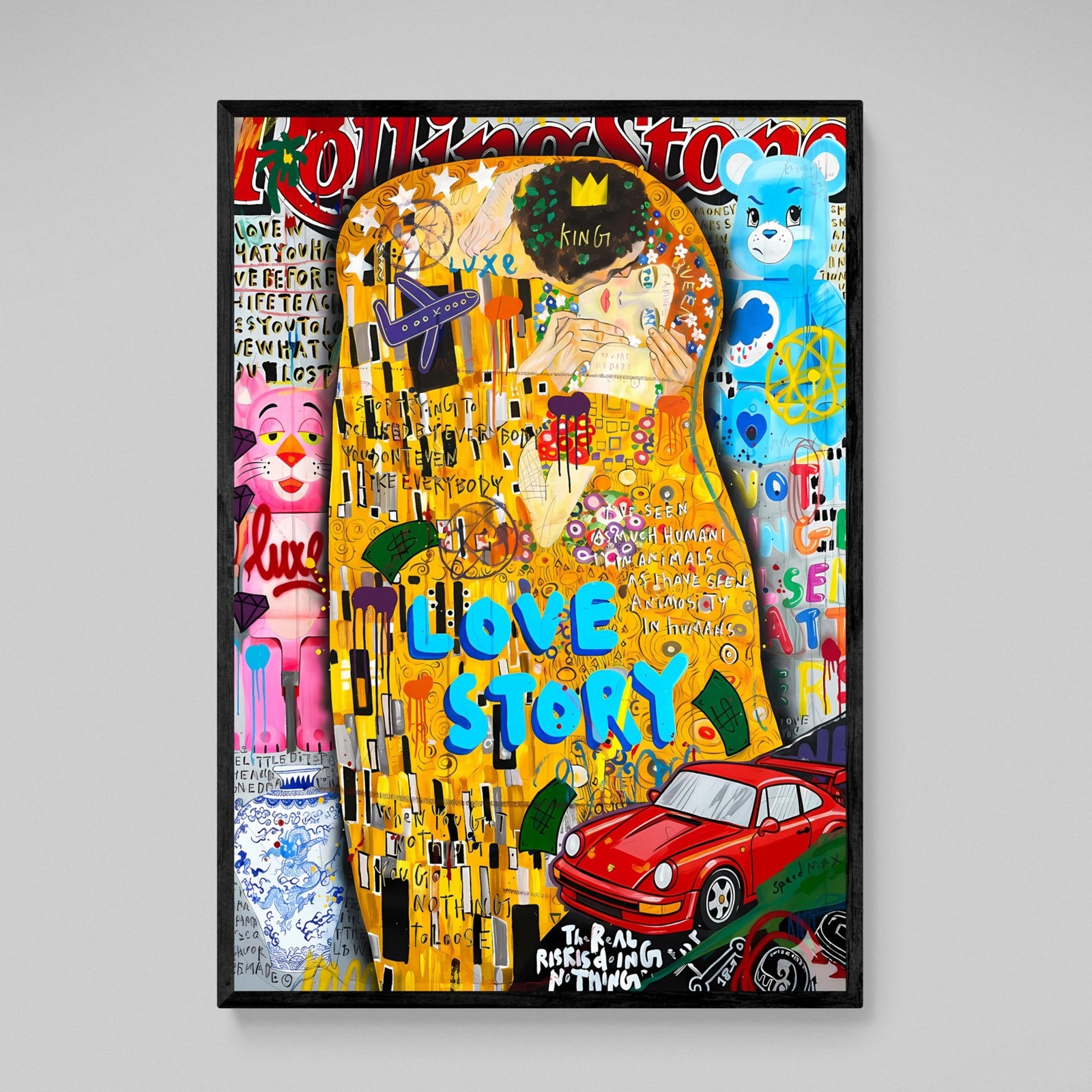 Klimt Graffiti Wall Art - The Trendy Art