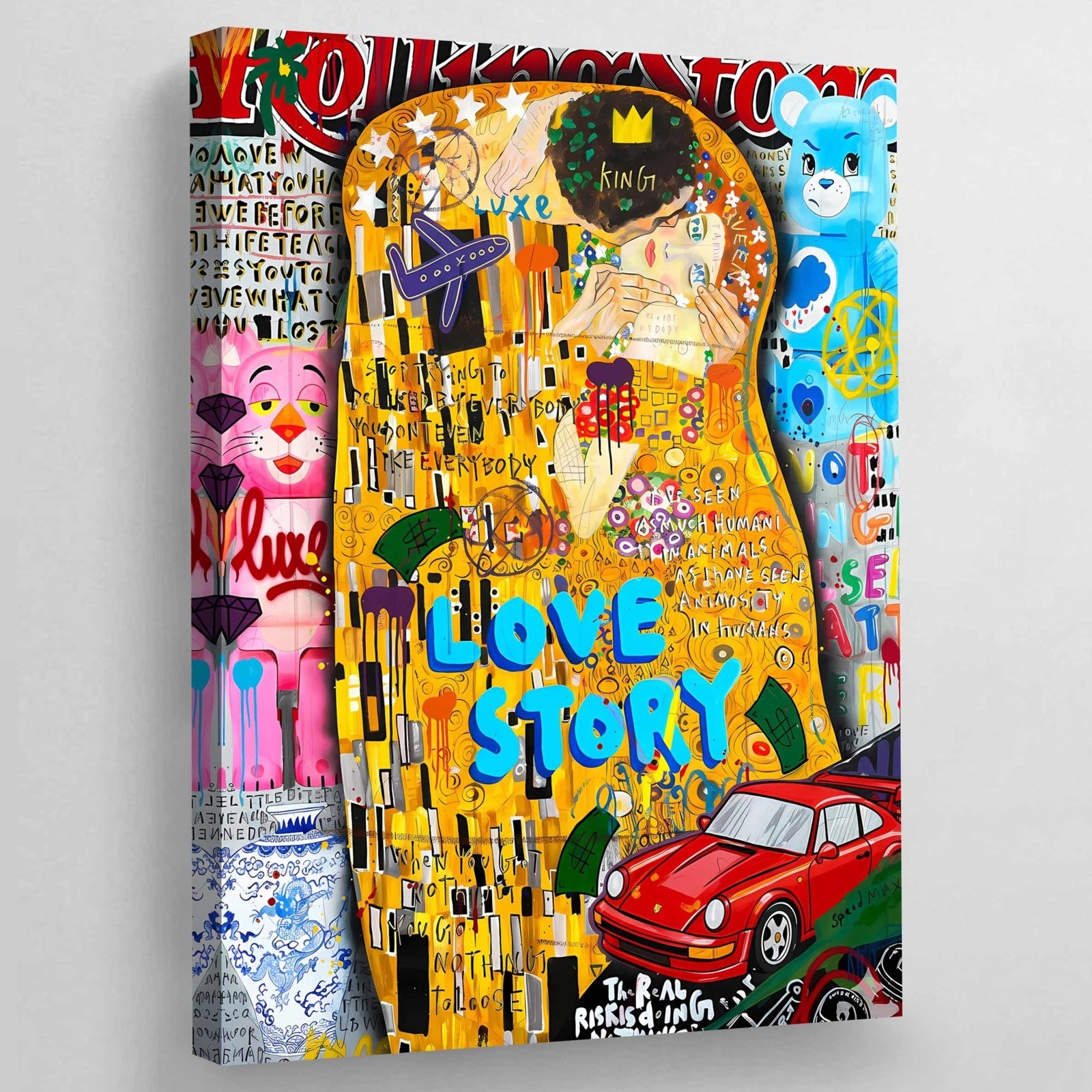 Klimt Graffiti Wall Art - The Trendy Art