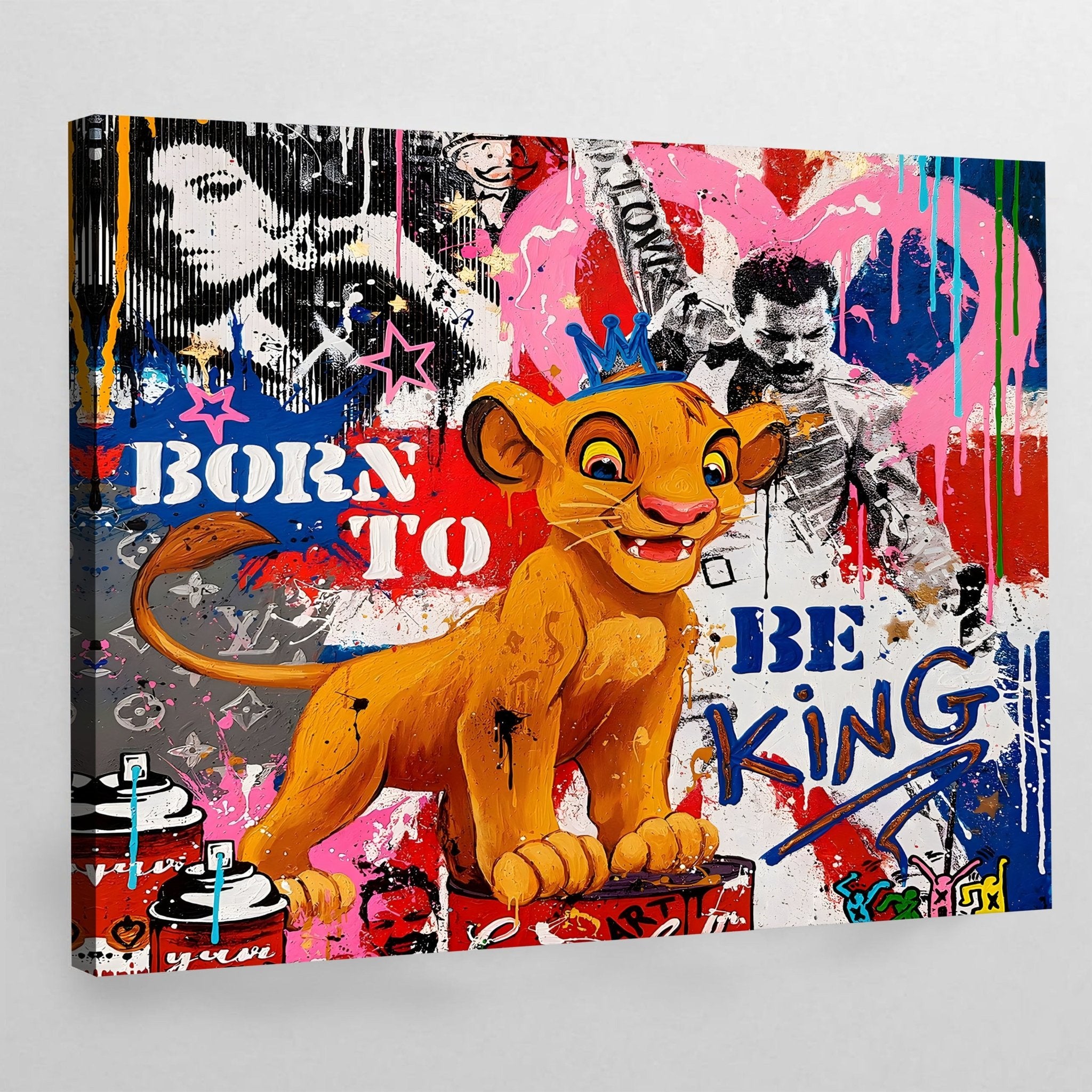 ディズニー絵画「ライオンキング」作品証明書 展示用フック付