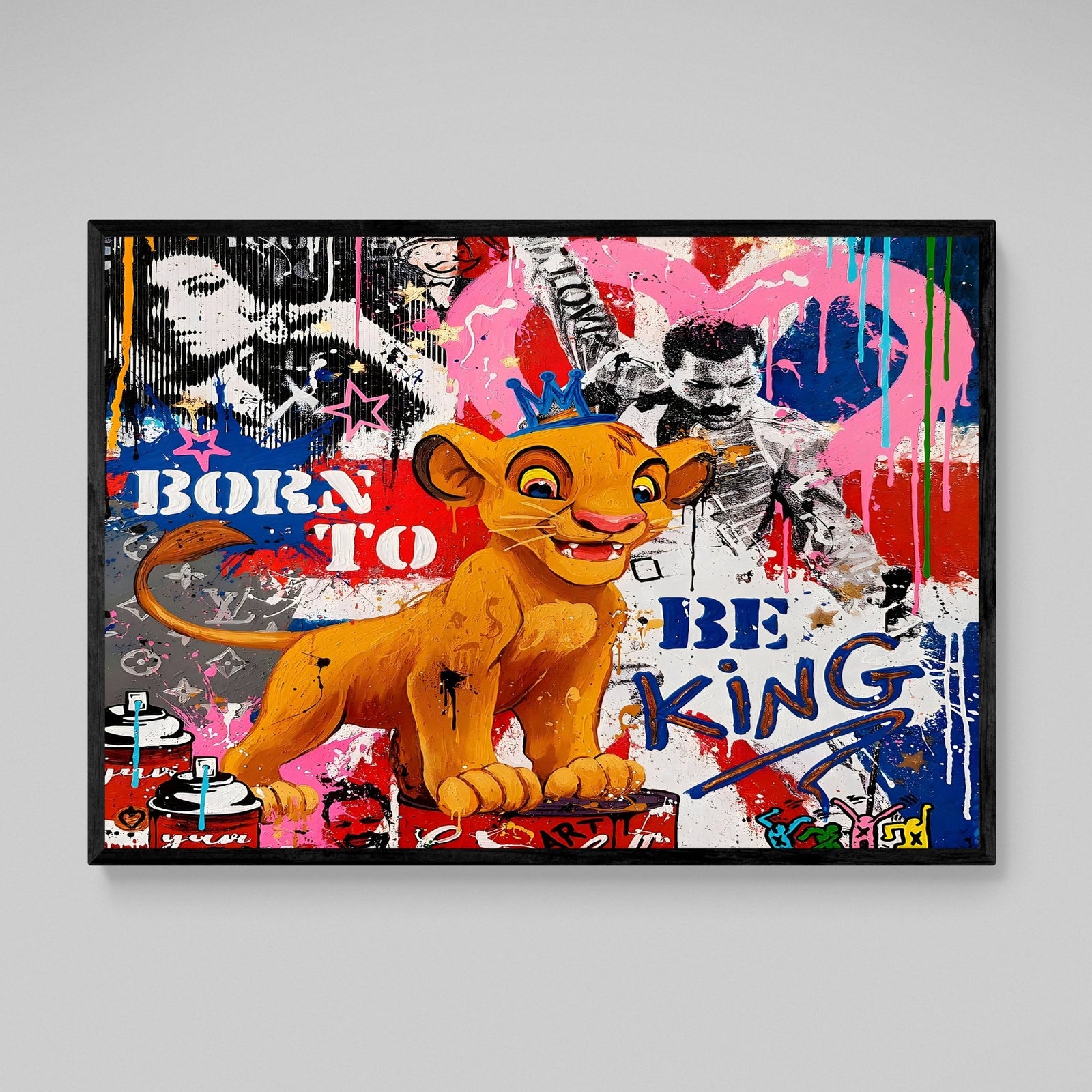 Lion King Graffiti Wall Art - The Trendy Art